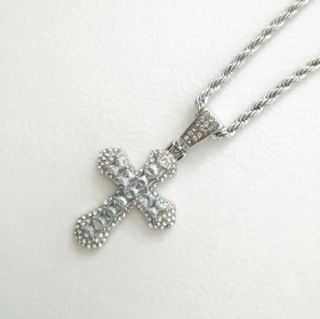 Hip Hop Diamond Cross Necklace