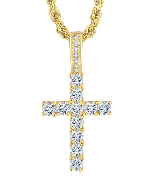 Hip Hop Cross Necklace