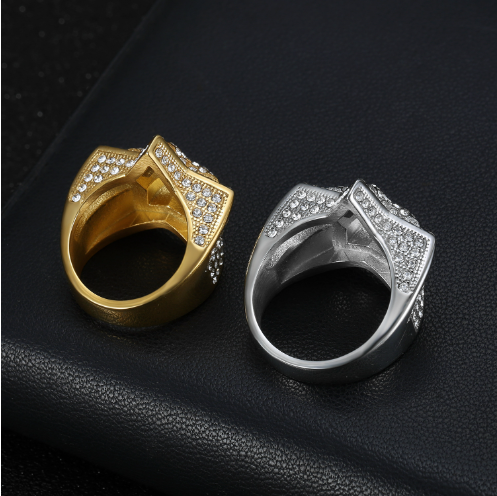 Men's Hip Hop Star Pentagram Ring