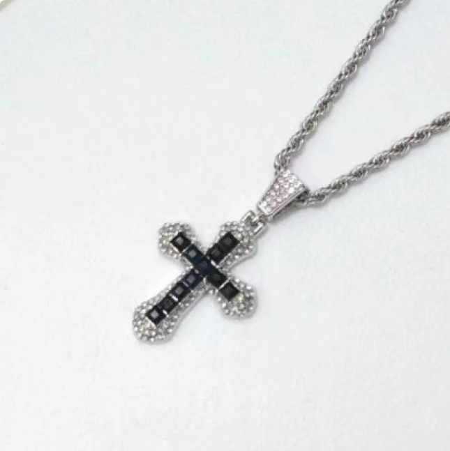 Hip Hop Diamond Cross Necklace