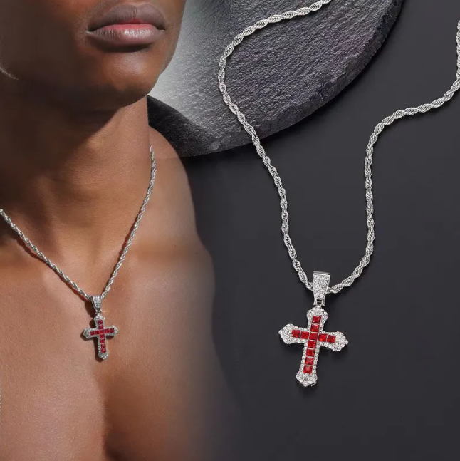 Hip Hop Diamond Cross Necklace