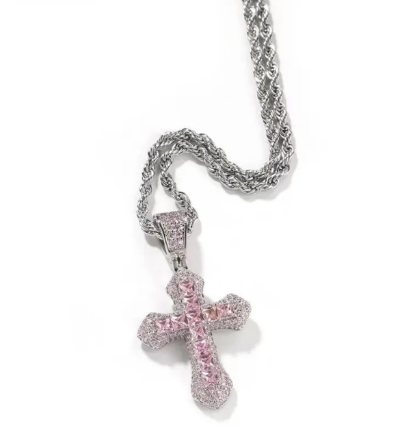 Hip Hop Diamond Cross Necklace
