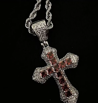 Hip Hop Diamond Cross Necklace
